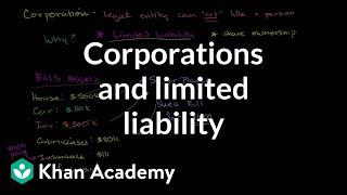 Corporations and limited liability  Taxes  Finance & Capital Markets  Khan Academy