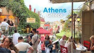 4K Walking tour of Athens Greece Day & Night 2024