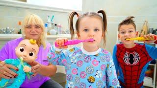 Five Kids Bedtime & Brush Your Teeth + more Childrens Songs and Videos