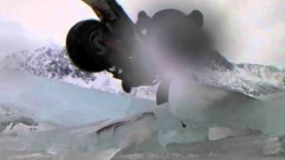 Motorcycle crash on a glacier - BigWheel Fail  BW350 BW200 fail Big Wheel Dirt bike