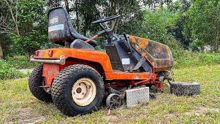 Genius Mechanic Successfully Rescued Kubota G1700 Hydrostatic Ride On Mower cw Deck P1  RESTORED