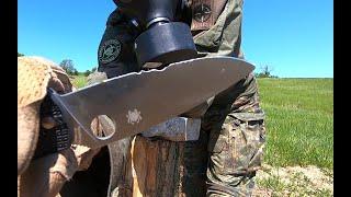 SPYDERCO RESILIENCE light- KNIFE DESTRUCTION TEST - UNTIL IT BREAKS - STEEL  8Cr13MoV -FRN HANDLE