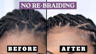 How To Refresh Knotless Braids and Box Braids  NO REBRAIDING