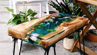 How to Make an Awesome Resin River Table with the Best Mold  Step By Step Tutorial