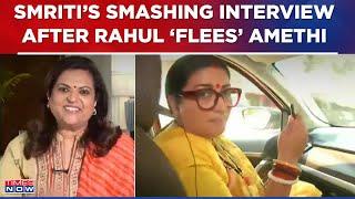 Smriti Irani First Interview After Rahul Gandhi Flees Amethi Says He Had No Option But To Flee