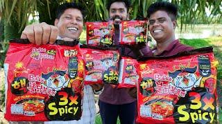 WORLDS HOTTEST NOODLES  3X spicy Noodles Eating Challenge  Made In  Korea