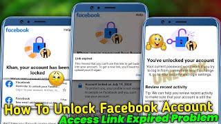 Facebook Unlock Kaise Kare Confirm Your Identity  Facebook Account Unlock Access Link Expired