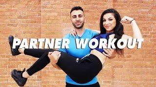 FULL BODY TONING PARTNER WORKOUT  Leyla Rose + Josh Yianni