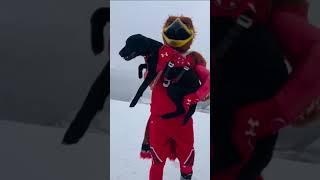 Swoop goes skiing 