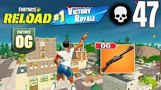 47 Elimination Solo Vs Squads OG RELOAD Gameplay Wins Fortnite Chapter 5 Season 4 PS4 Controller