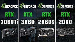 RTX 3060 Ti vs RTX 3060 vs RTX 2060S vs RTX 2060 Test in 8 Games