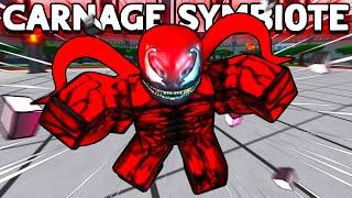 Using CARNAGE MOVESET in ROBLOX Heroes Battlegrounds
