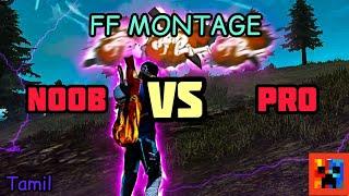Noob vs Pro in Free Fire  Headshot montage  Tamil