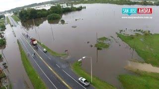 La inundación en San José desde el aire