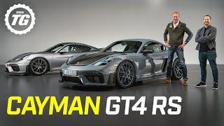 FIRST LOOK Porsche Cayman GT4 RS – 493bhp GT3 engine £108k the loudest RS model ever  Top Gear