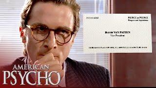 Business Card Blowup EXTENDED Scene  American Psycho