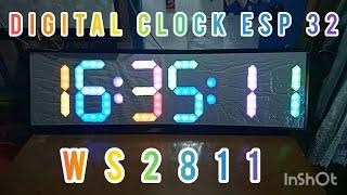 digital clock esp32. ws2811. free firmware. Low Budget