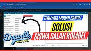 Solusi Siswa Salah Rombel Di Dapodik - Dapodik 2025 DAPODIK 2024