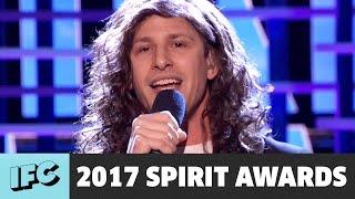 Andy Samberg Sings Still Alive as Eddie Vedder  2017 Spirit Awards