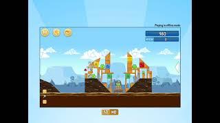 Angry Birds Chrome Playthrough Chrome Dimension Level 1 Published Version