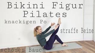 Bikini Figur Pilates Workout knackigen Po schöne Silhouette straffe Arme und Beine Homeworkout