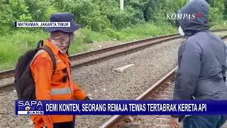 Demi Konten Seorang Remaja di Jakarta Tewas Tertabrak Kereta Api