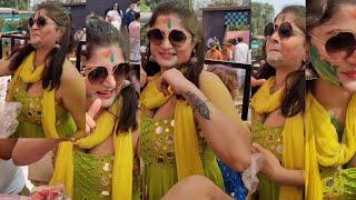 Srabanti Chatterjee hot   dance in Holi party  Must watch till end  Bong Beauty Tribute 