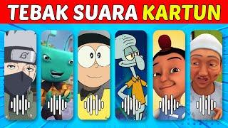 TEKA-TEKI TEBAK KARAKTER KARTUN DARI SUARANYA? NOBITA SQUIDWARD ADUDU PORORO SAKURA ...