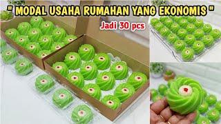 1 resep jadi 30 pcs modal 2 telur sajaRESEP BOLU KUKUS PANDAN TIRAMISU MINI #idejualan #bolukukus