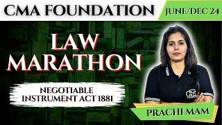 CMA FOUNDATION LAW MARATHON PART 1  CS PRACHI MAM  GYAN SAGAR CLASSES