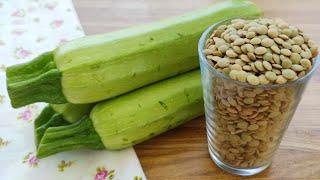 You will see how good this lentil zucchini recipe is.