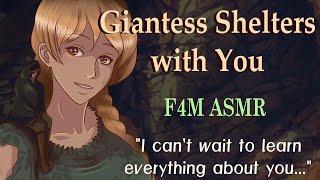 F4M Kind Giantess Shelters with You in a Cave ASMR giantess asmr