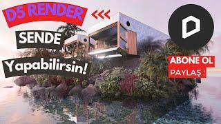 Yeni Versiyon D5 2.4 Render ile Dış Mekan Render Yapıyoruz