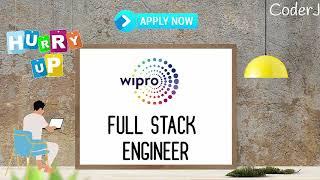 Wipro Off Campus Recruitment  Placement Drive 2020-21  CoderJ