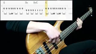 U2 - Sweetest Thing Bass Cover Play Along Tabs In Video