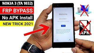 Nokia 3 GOOGLE ACCOUNT BYPASS  No Apk Install Without PC 