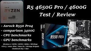 R5 3400G vs 4650G Pro* TestComparison *4600G retail