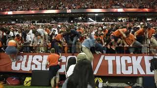 Syracuse beats Clemson and students rush the field