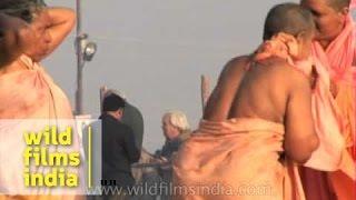 Female Naga Sadhus during Ardh Kumbh at Prayaga in 2007