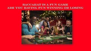 BACCARAT IS A FUN GAME ARE YOU HAVING FUN WINNING OR LOSING? #baccarat #casino #gaming #betonline