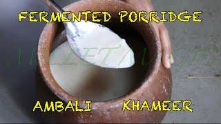 How to prepare Millet Fermented Porridge  Ambali  Khameer English l  Dr. SARALA