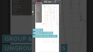 2749 Group & Ungroup Patterns - Digital Pattern MAking in Ai #patternmaking #fashiondesign