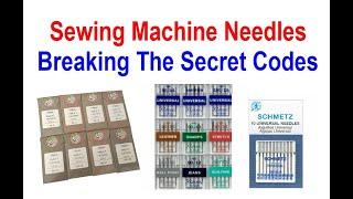 Sewing Machine Needles -  Breaking The Secret Codes -  Christopher Nejman