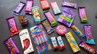 100 candies opening chocolate a video lots of chocolates Cadbury celebration surprise toys