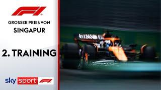 Crash kurz vor dem Trainingsende  2. Freies Training  Großer Preis von Singapur  Formel 1