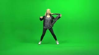Woman Dancing Hip Hop Green Screen -  Chroma Key - No Copyright