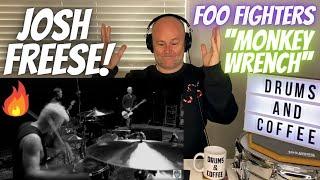 Drum Teacher Reacts Foo Fighters - Monkey Wrench with new drummer JOSH FREESE Face Melting