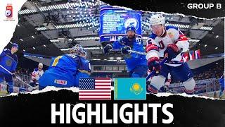 Highlights  USA vs. Kazakhstan  2024 #MensWorlds