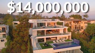 Inside a $14000000 MEGA Mansion With Amazing Ocean Views  Pacific Palisades Luxury Home Tour