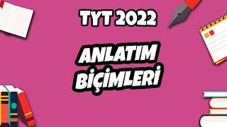 Anlatım Biçimleri  TYT Türkçe 2022 #hedefekoş